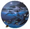 Dolphin Moon 1992 Collaboration - Signed by 2 Artists Limited Edition Print by Robert Wyland - 0