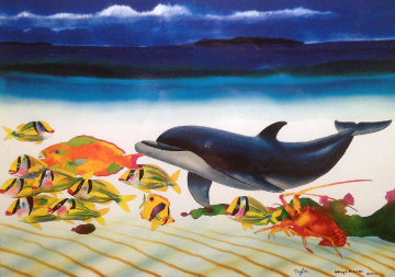 Conch Republic Right Panel 2013 Limited Edition Print - Robert Wyland Conch Republic Right Panel 2013 Limited Edition Print - Robert Wyland