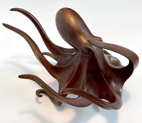 Octopus Bronze Sculpture 13 in Sculpture - Douglas Wylie