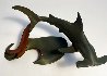 Hammerhead Shark Bronze Sculpture 1993 13 in Sculpture by Douglas Wylie - 1