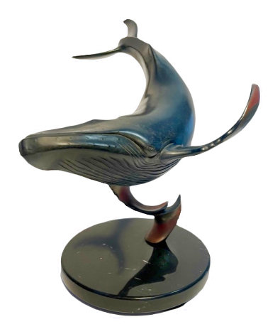 Whale Unique Bronze Sculpture 13 in Sculpture - Douglas Wylie