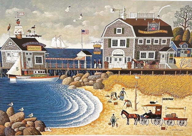 Clammers at Hodges Horn 1985 Limited Edition Lithograph by Charles