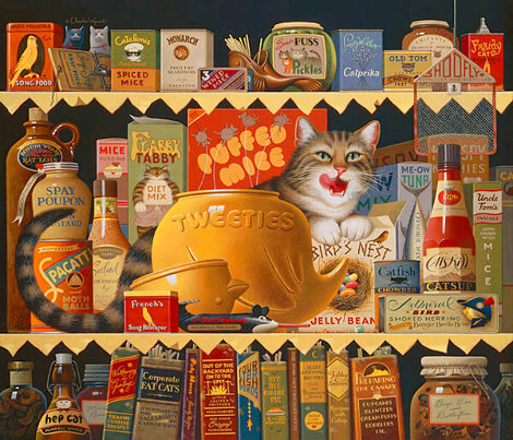 Ethel the Gourmet 1992 Limited Edition Print - Charles Wysocki