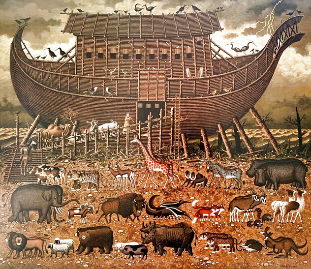 Noah and Friends 1998 Limited Edition Print by Charles Wysocki Noah and Friends 1998 Limited Edition Print by Charles Wysocki