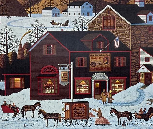 Pages Bake Shoppe 1981 Limited Edition Print by Charles Wysocki