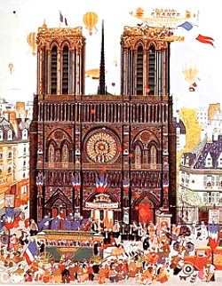 Notre Dame 1981 Limited Edition Print - Hiro Yamagata