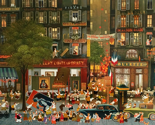 Exhibition 1980 Limited Edition Print by Hiro Yamagata Exhibition 1980 Limited Edition Print by Hiro Yamagata