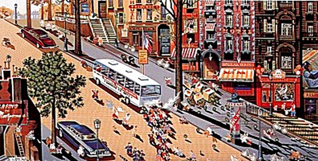 Express AP 1988 Serigraph 25x38 by Hiro Yamagata - For Sale