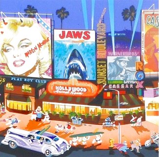 Los Angeles From the Four Cities Suite 1985 Limited Edition Print - Hiro Yamagata Los Angeles From the Four Cities Suite 1985 Limited Edition Print - Hiro Yamagata