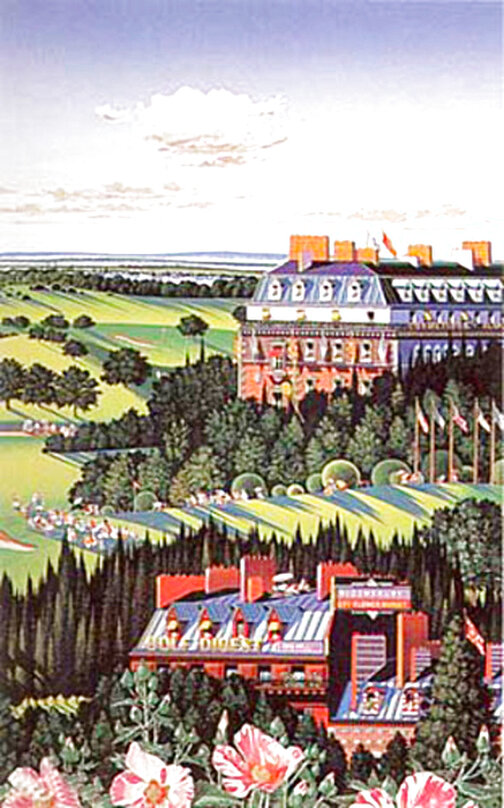Hiro Yamagata Giclee Poster 1986 Masters Tournament Augusta