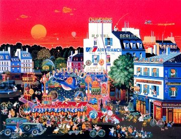 Circus in the Square 1987 - Huge Limited Edition Print - Hiro Yamagata Circus in the Square 1987 - Huge Limited Edition Print - Hiro Yamagata