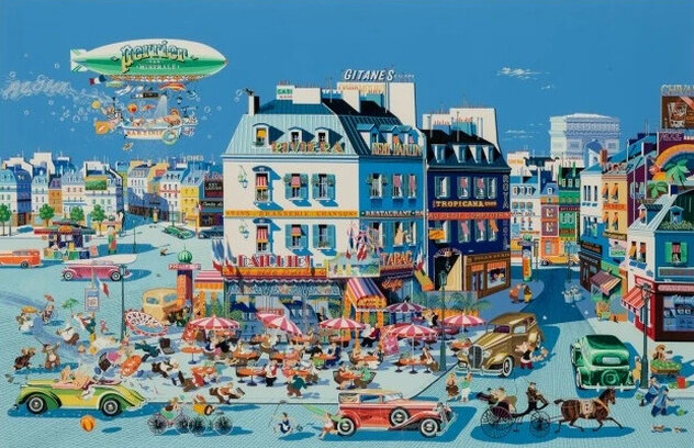 Rainy Day 1986 Limited Edition Serigraph by Hiro Yamagata - For