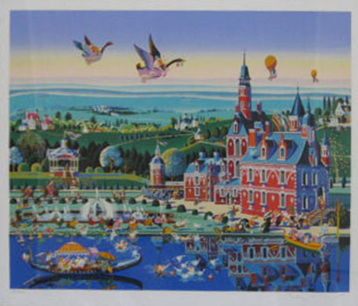 Chateau Rouge 1985 Limited Edition Print by Hiro Yamagata Chateau Rouge 1985 Limited Edition Print by Hiro Yamagata