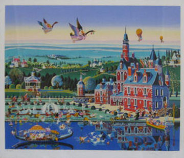 Chateau Rouge 1985 Limited Edition Print - Hiro Yamagata