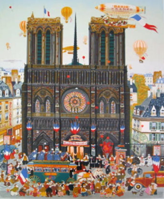 Notre Dame 1980 - Paris, France Limited Edition Print by Hiro Yamagata
