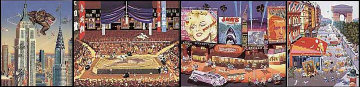 Four Cities Suite of 4 1985 Limited Edition Print - Hiro Yamagata Four Cities Suite of 4 1985 Limited Edition Print - Hiro Yamagata