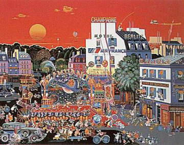 Circus in the Square 1987 Limited Edition Print - Hiro Yamagata