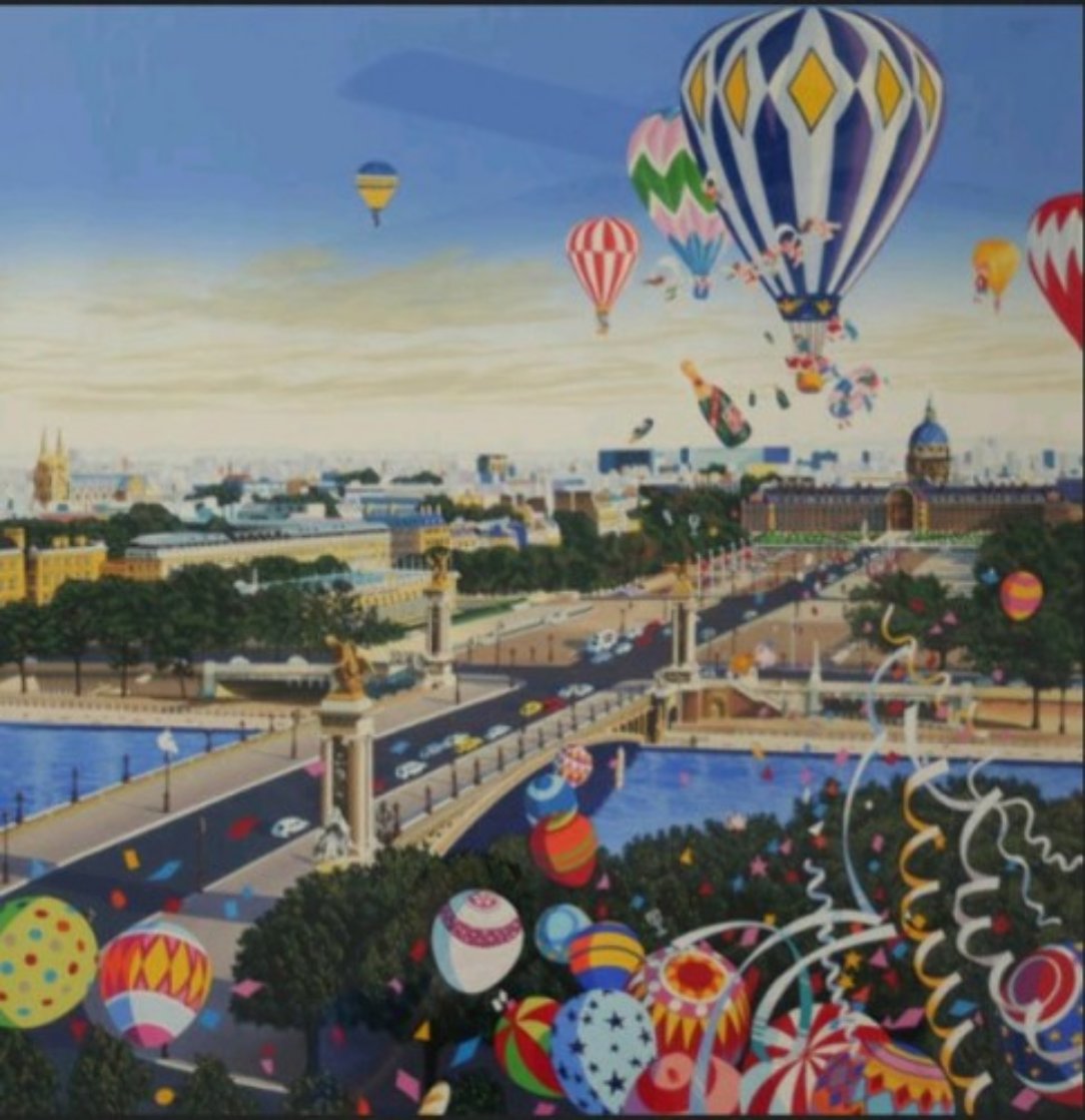 Balloon Race 1990 Limited Edition Print by Hiro Yamagata