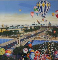 Balloon Race 1990 Limited Edition Print by Hiro Yamagata - 0 Balloon Race 1990 Limited Edition Print by Hiro Yamagata - 0