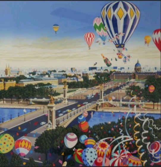Balloon Race 1990 Limited Edition Print by Hiro Yamagata Balloon Race 1990 Limited Edition Print by Hiro Yamagata