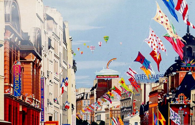 Banner Day 1990 - Huge Limited Edition Print by Hiro Yamagata