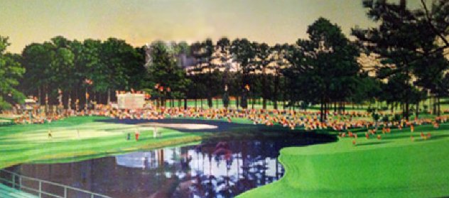 Masters Golf Tournament 1986 Hand Signed by Jack Limited Edition Print by Hiro Yamagata