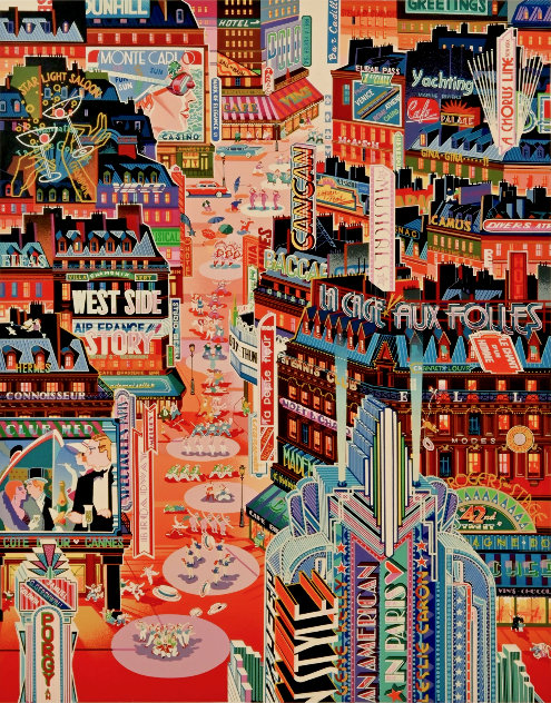 An American in Paris - France Limited Edition Print by Hiro Yamagata