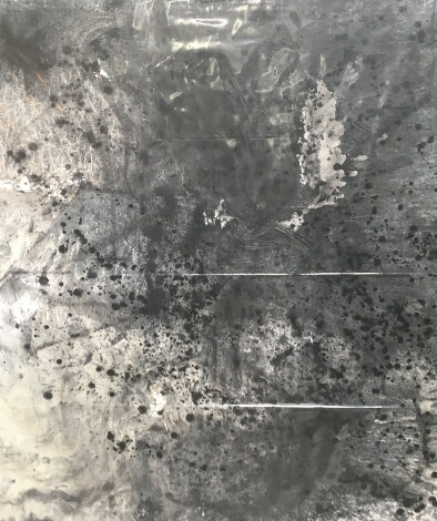 Transient - Huge Drawing on Rice Paper -  2010 48x60 Drawing - Hiro Yamagata