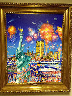 Happy Birthday Liberty U.S.A. Original 30x40 Huge Original Painting by Hiro Yamagata - 1