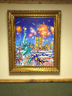 Happy Birthday Liberty U.S.A. Original 30x40 Huge Original Painting by Hiro Yamagata - 2