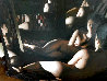 Reflections 1990 53x67 - Huge Mural Size Original Painting by Qian Yang - 0