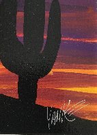 Twilight and Seguaro 2013 16x22 Original Painting by Tim Yanke - 3 Twilight and Seguaro 2013 16x22 Original Painting by Tim Yanke - 3