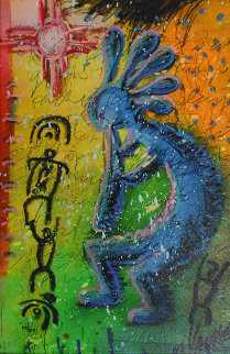 Kokopelli 2012 Embellished Limited Edition Print - Tim Yanke Kokopelli 2012 Embellished Limited Edition Print - Tim Yanke