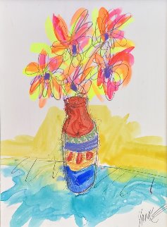 Vase Full of Grateful unique 2016 29x25 Original Painting - Tim Yanke Vase Full of Grateful unique 2016 29x25 Original Painting - Tim Yanke