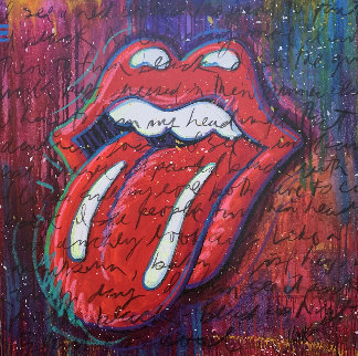 Paint It Black 2018 48x48 Super Huge Original Painting - Tim Yanke Paint It Black 2018 48x48 Super Huge Original Painting - Tim Yanke