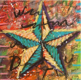Lonestar 1 2011 Embellished 20x20 Limited Edition Print - Tim Yanke Lonestar 1 2011 Embellished 20x20 Limited Edition Print - Tim Yanke