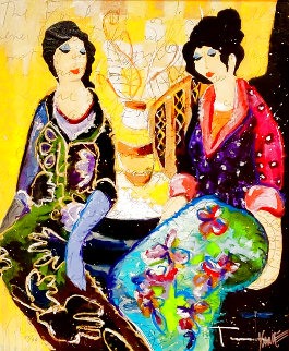 Good Friends 2012 Embellished Limited Edition Print - Tim Yanke Good Friends 2012 Embellished Limited Edition Print - Tim Yanke