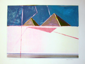 Pyramid Reversal (Masoud Yasami) Monotype Works on Paper (not prints) - Masoud  Yasami