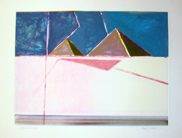 Pyramid Reversal (Masoud Yasami) Monotype Works on Paper (not prints) by Masoud Yasami