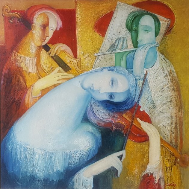 Tune of My Soul #2 50x50  Huge Original Painting by Gevorg Yeghiazarian