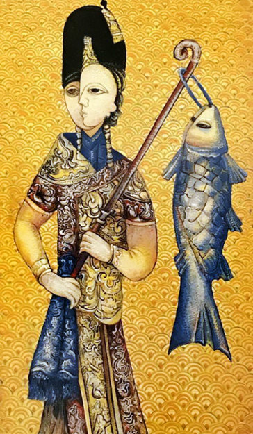 Sheranik 2014 15x7 Original Painting - Gevorg Yeghiazarian