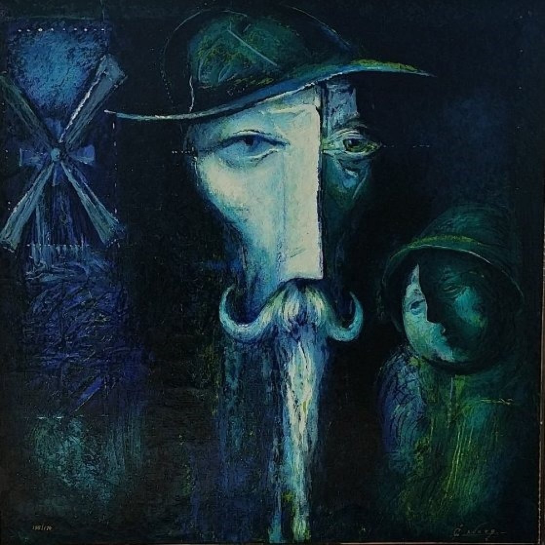 Don Quixote #1 37x37 Original Painting by Gevorg Yeghiazarian