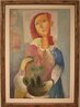 Thorny Life 1990 34x46 Framed Oil on Canvas - Huge Original Painting by Gevorg Yeghiazarian - 1