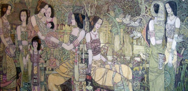 Season To Rejoice 2009 53x92 Mural Size Works on Paper (not prints) by Chen Yongle