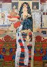 Guests from a Distance 2000 46x35 - Huge Original Painting by Chen Yongle - 0