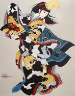 Gladiolas and Fan Dancer, Set of 2 Limited Edition Print by Caroline Young - 0 Gladiolas and Fan Dancer, Set of 2 Limited Edition Print by Caroline Young - 0