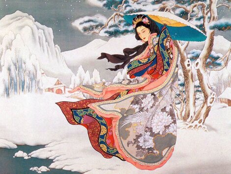 Winter Serenade 1992 - Framed Mixed Media Limited Edition Print - Caroline Young