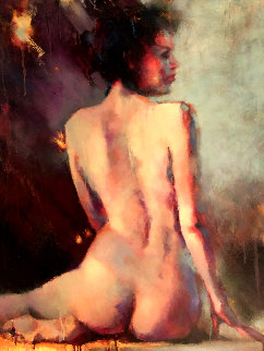 Graceful Balance 2010 48x38 Original Painting - Donna Young Graceful Balance 2010 48x38 Original Painting - Donna Young