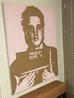 Elvis Army Mugshot 2006 64x22 - Huge Original Painting by Russell Young - 3