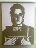 Elvis Army Mugshot 2006 64x22 - Huge Original Painting by Russell Young - 1